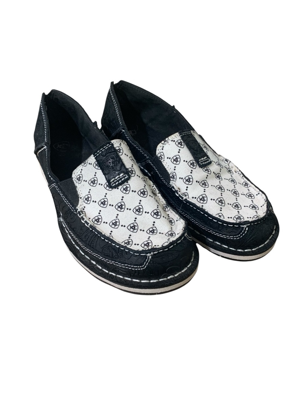 Ariat Women's Cruiser casual slip-on Black Suede Shoes size 9 B